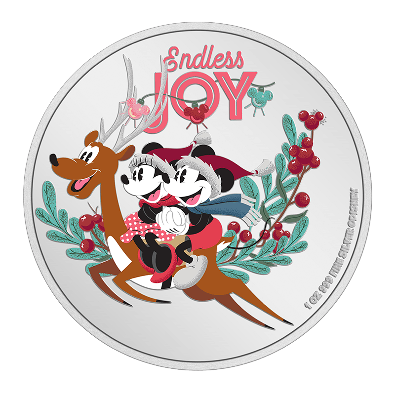 Image for 1 oz Season Greetings - Disney Mickey Mouse (2023) from TD Precious Metals
